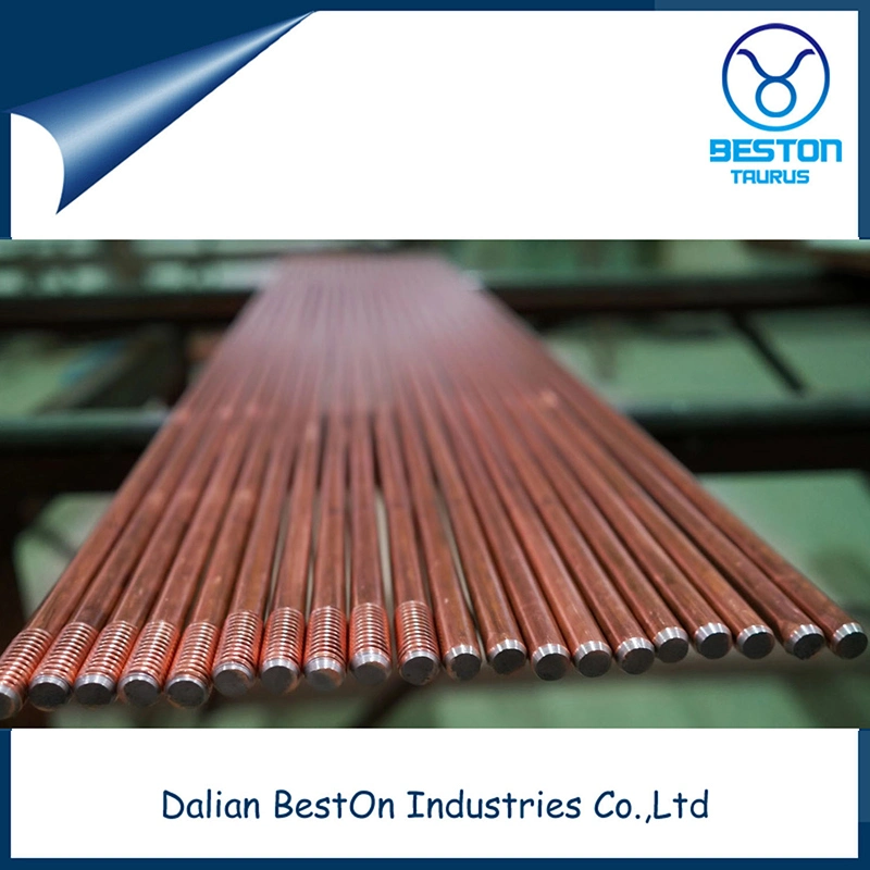 Dalian Beston Hot Sale 8mm Lightning Protection Ground Rods China ASTM B152, B187, B133, B301 etc Standard Ground Rod Manufacturing High-Quality Ground Stake