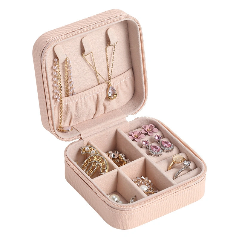 Luxury Portable PU Leather PVC Cardboard Jewelry Set Gift Packaging Box