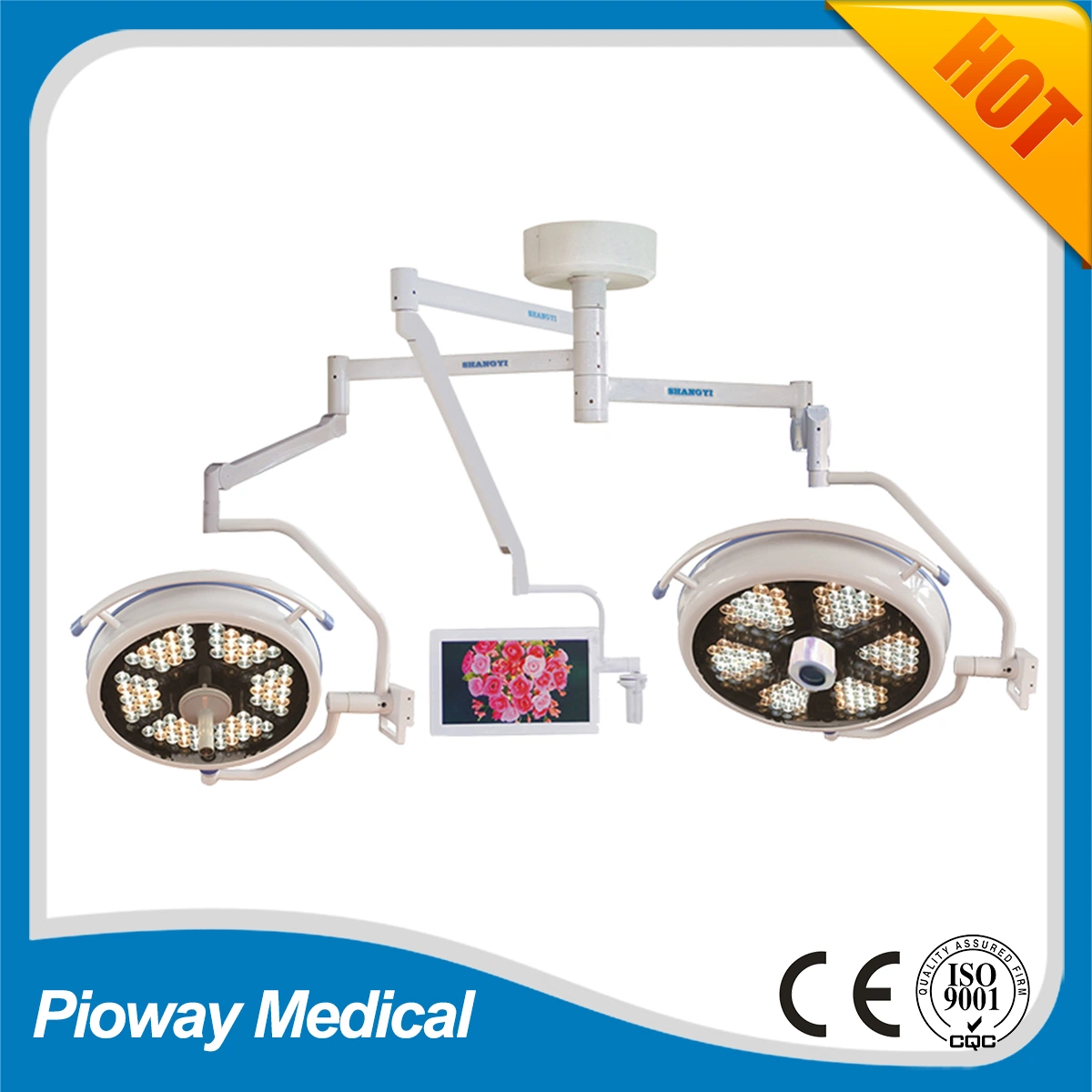 Surgical Shadowless Operating Lamp, Ceiling Type Double Head LED Light (700/500 LED)