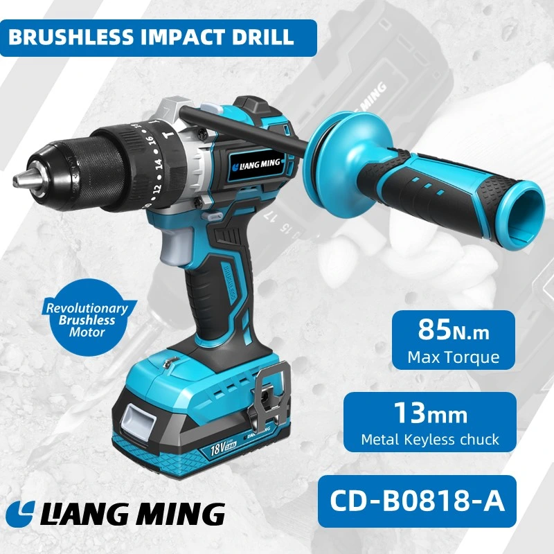 Impact Drill 18V/20V Lithium Battery Power Tools Brushless Motor Cordless