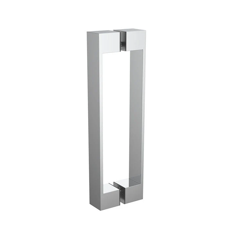 High Quality Shower Square Glass Handles Lever Door Handle Lock Zn Alloy Glass Door Handle