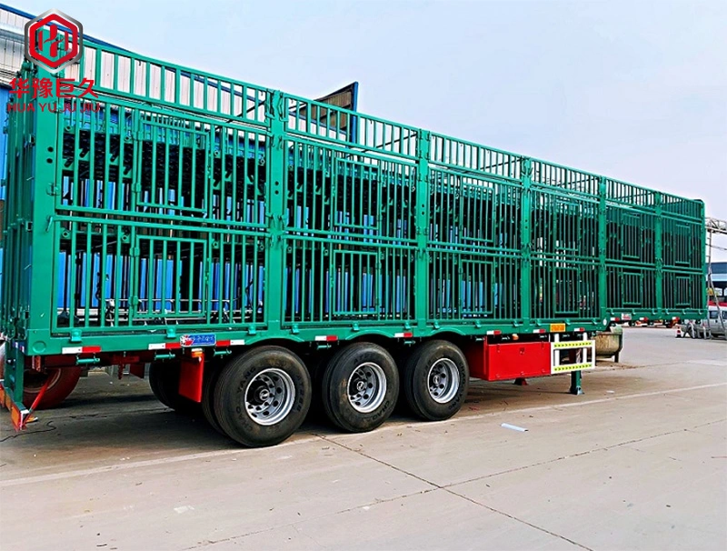 Fabricant de camions clôture Hot vendeur bovins semi-remorque avec ABS pour la vente