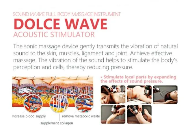 Sound Wave Head Massage Schmerzbehandlung Massage für den ganzen Körper Maschine