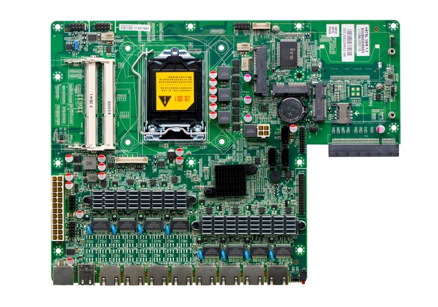 1u Firewall Computer I3 I5 I7 Server Motherboard with 8 LAN and 2 SFP