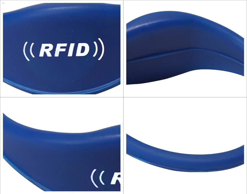 G028 Oblate Head 125kHz RFID Silicone Wristband with Em4305 Chip