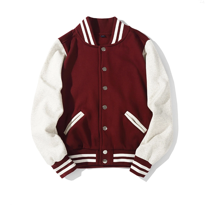 Großhandel Winter Frühling Unisex Mode Bomber Jacke Custom Chenille Stickerei Letterman Baseball Jacken Bekleidung Lässige Varsity Jacke für Herren Damen