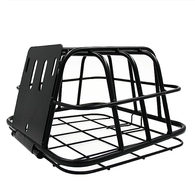 Fashion Rear Aluminum Alloy Bicycle Basket with Fittings