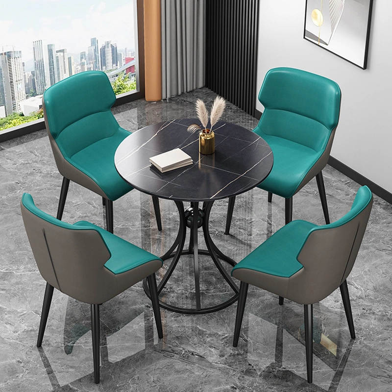 Zode moderno conjunto de mesa de café conjunto de mesa de centro Sala de estar Venta caliente Mobiliario de Casa Madera MDF Marble Sillas Conjuntos Café Mesa de comedor