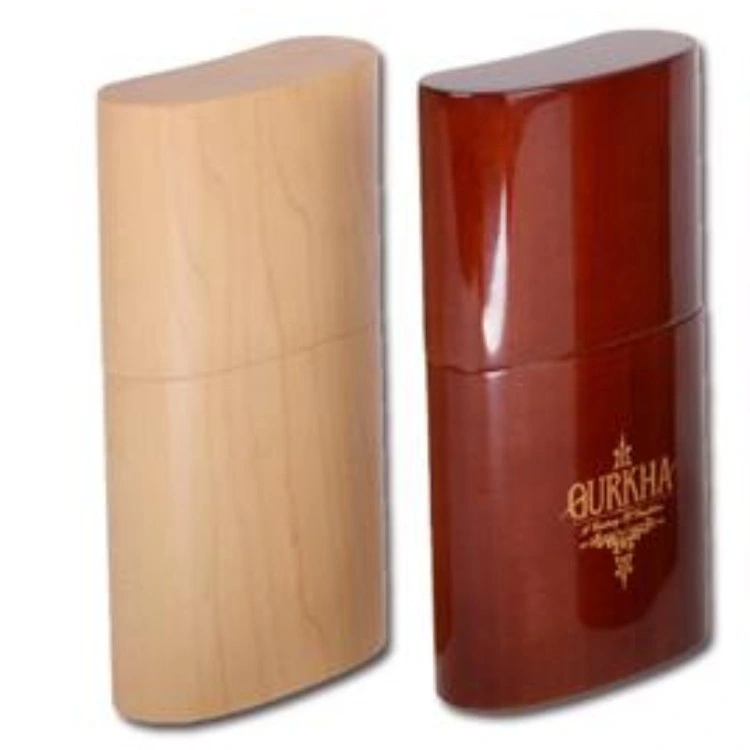 Custom-made Portable Travel Wood Cigar Tube / Caja de cigarros