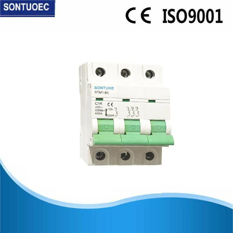 STM1-63 4p disjuntor MCB elevada capacidade de quebra proteção contra sobrecarga