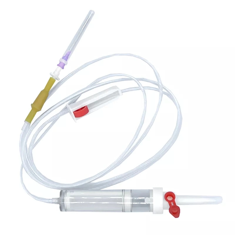 Sterile Blood Transfusion Set with Needle for Single Use