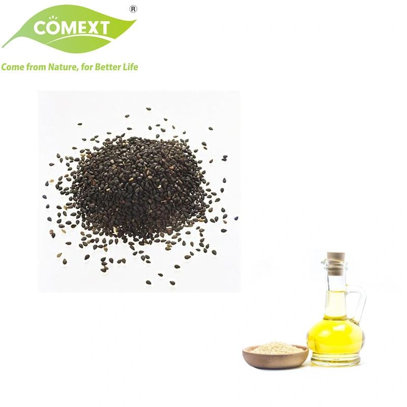 Comext Factory 100% Natural melhor preço amostra grátis Sesamin 5% - 90% Extrato vegetal extracto de semente preto Sesame em pó