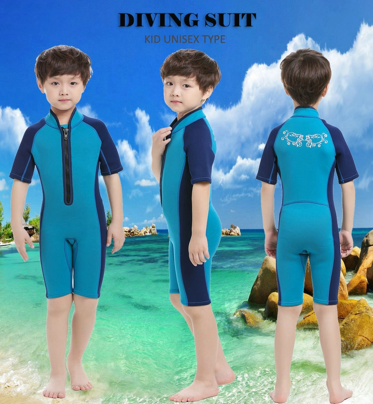 Precio de fábrica de Niños Niñas Premium 3mm traje de buceo de neopreno Shorty traje de baño