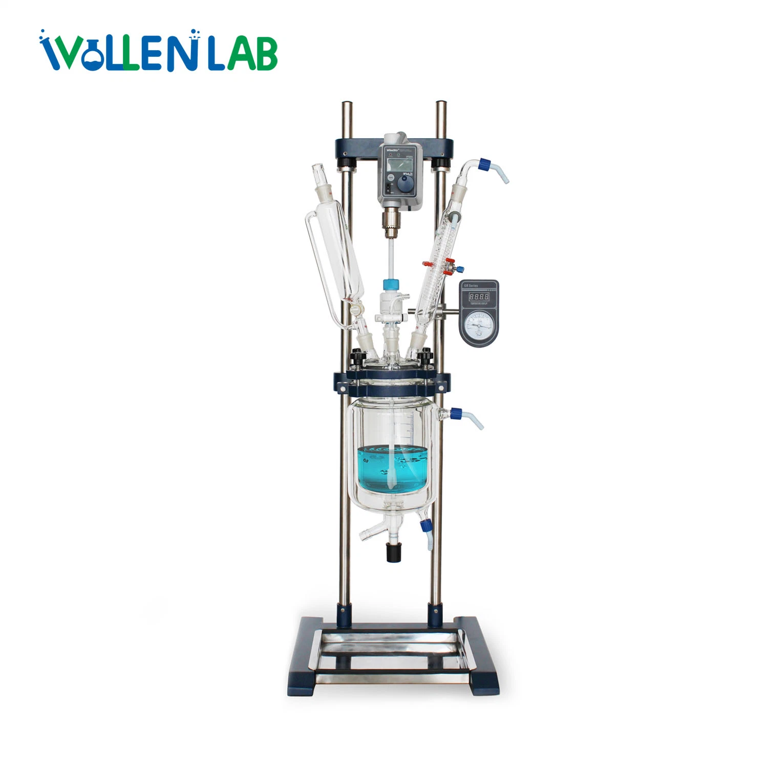 Gr-1 1L High Precision Efficient Digital Display Double Layer Agitator Tank Jacketed Glass Reactor