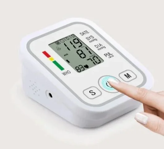 شاشة عرض LCD قياس اللوزميمتر للذراع العلوية مراقبة ضغط الدم