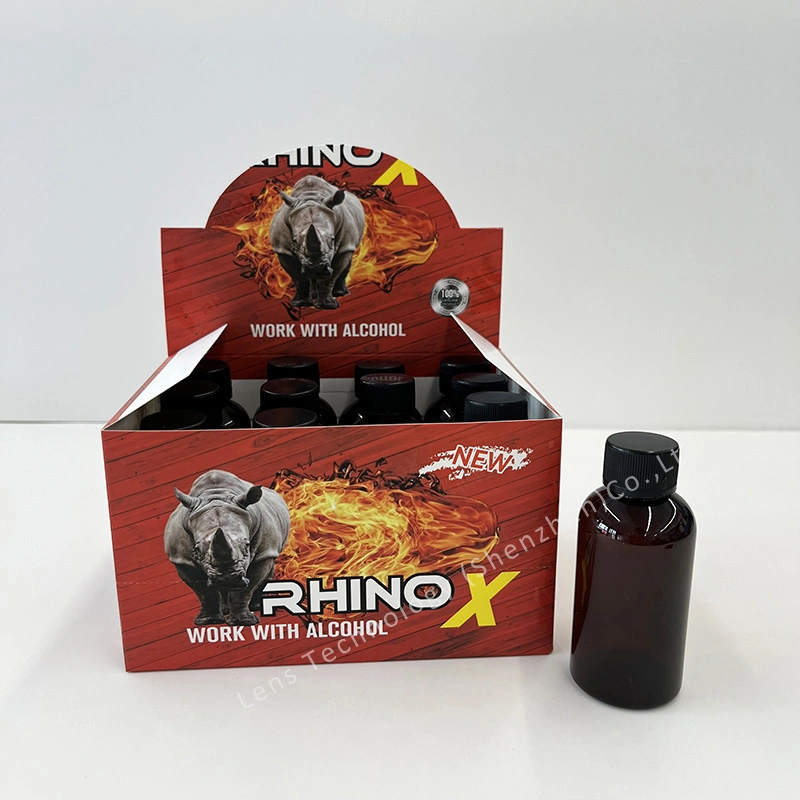 Hot Selling Liquid Shot Paper Display Box with Label Sticker