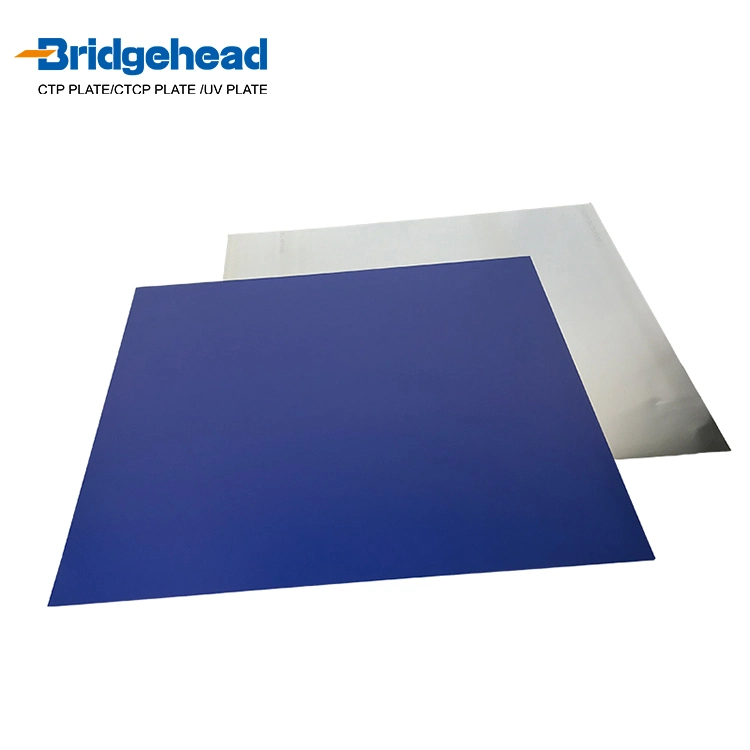 Double revêtement bleu matériau aluminium plaque CTP