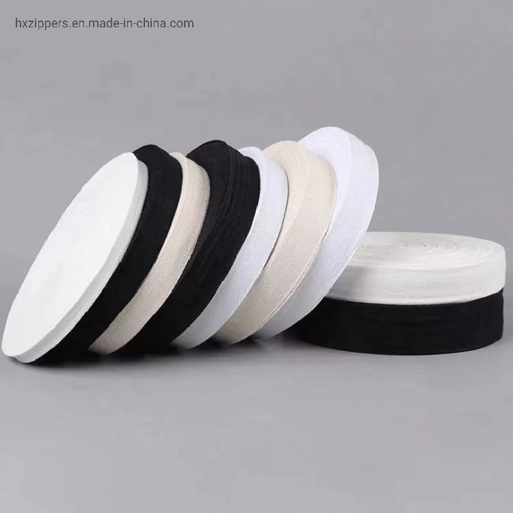 Haute qualité polyester ruban élastique Bande élastique tricoté en noir et blanc