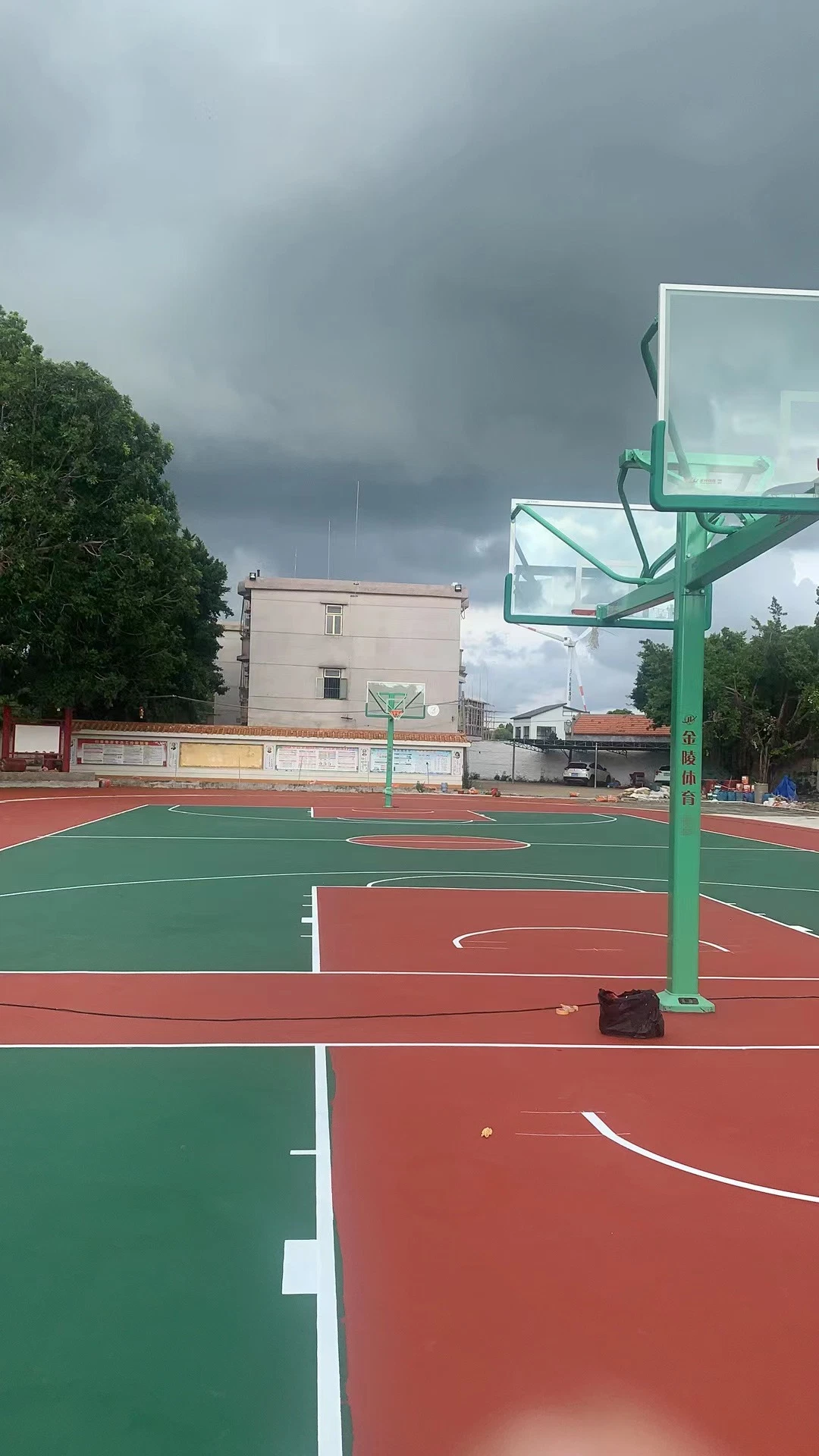 High-Quality Padel Tennis Court with Rubber Flooring Material