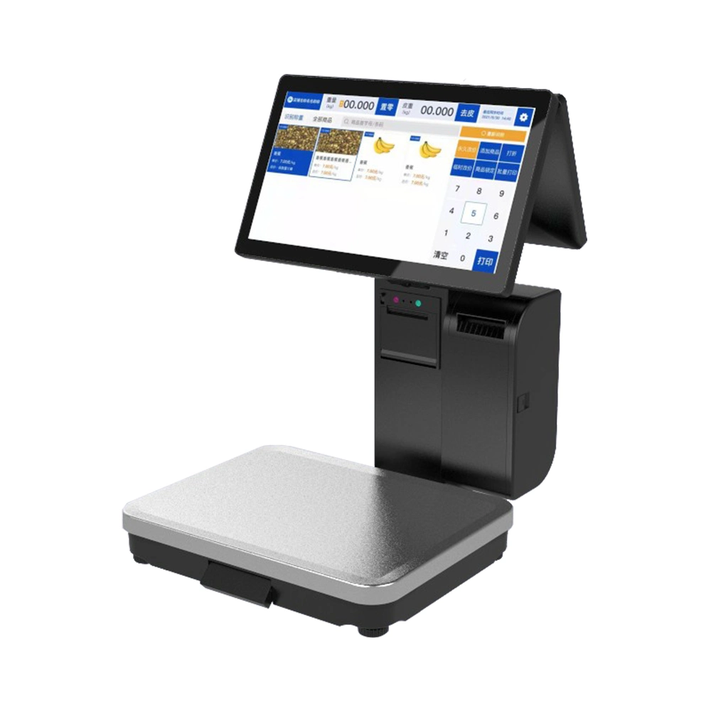 Escala de 15,6 pulgadas Ai Cash Register con pantalla táctil PC Escala de Registro de efectivo POS