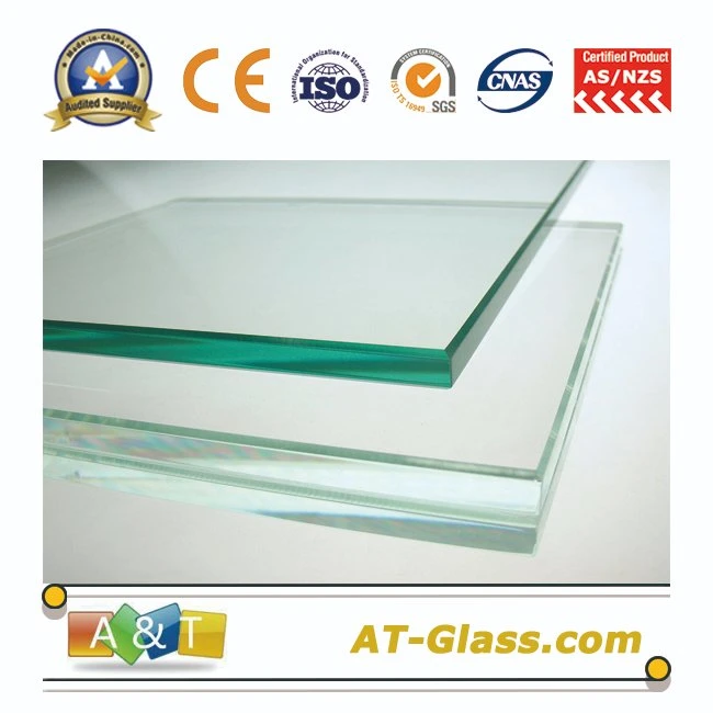 3.4mm-19mm Safe Tempered Glass with Certificate, for Window, Shower Door Glass