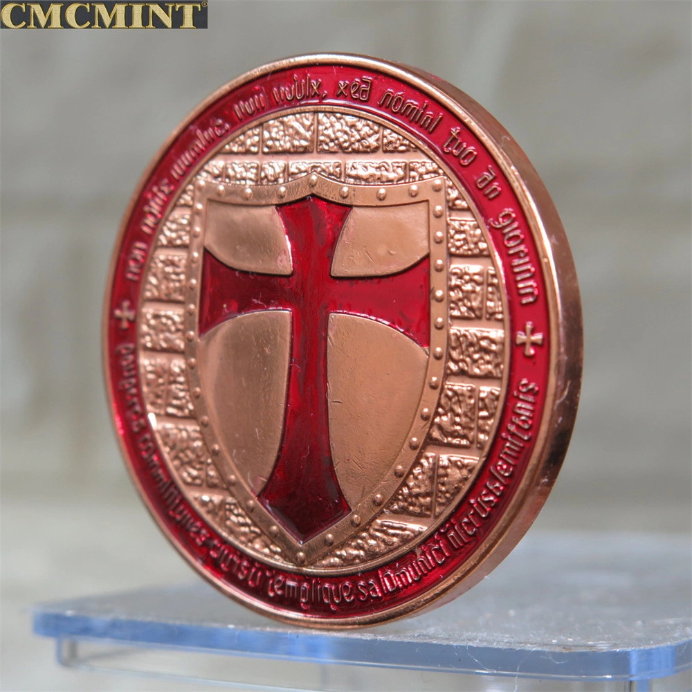 Logo 3D personnalisé avec un double défi de la plaque de laiton Coin