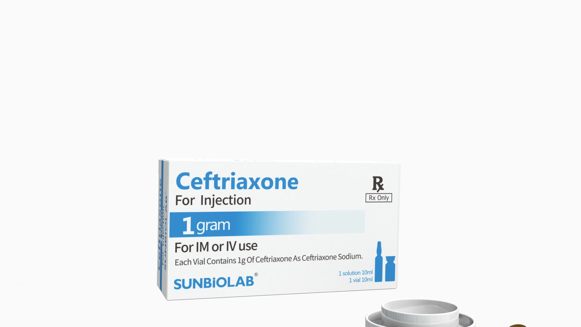 Les soins de santé Injection Ceftriaxione 1g poudre pour injection de médicaments de l'Ouest