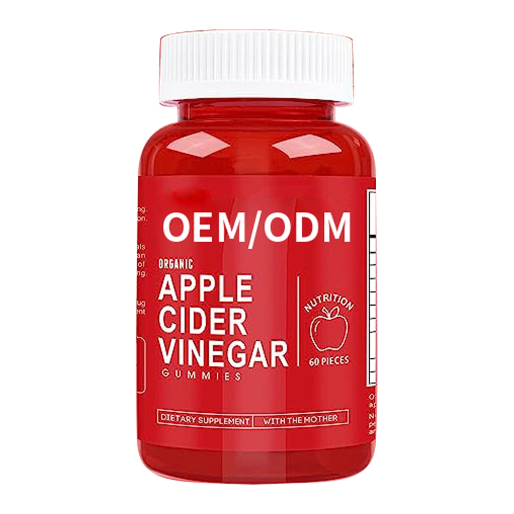 OEM Private Label Organic Vegan Weightloss Fat Burner Gummies Halal Apple Cider Vinegar Gummies with The Mother