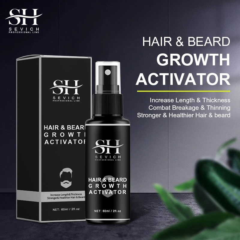 Private Label Nourishing Moisturizing Beard Growth Oil Serum Men Anti Hair Loss Hair Growth Spray