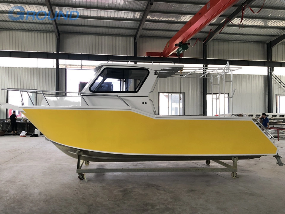 N670 7.20m 23.6FT Fully Welded Enclosed Cabin Aluminum Family Leisure Fishing Boat