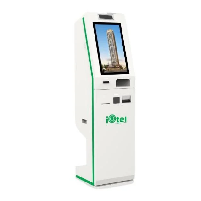 Room Card Dispensing Kiosk Hotel Check-in und Checkout Kiosk mit Passport Sccaner