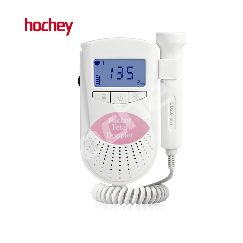 Hochey Medical Factory Direct Wholesale/Supplier Price Doppler Fetal Ultrasound Baby Heart Detector Good-Looking Fetal Heart Monitor