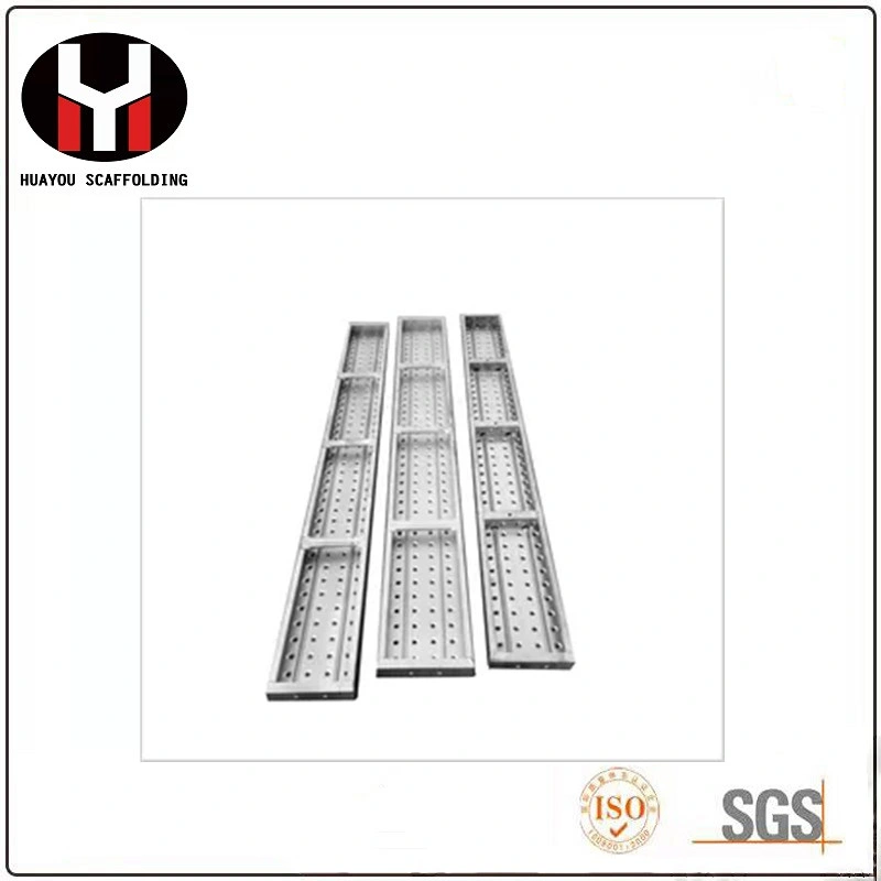 Portable Antiskid Perforated Plank Welded Hooks Metal Decking Steel Board Scaffolding Plank Scaffold with High Load Capacity