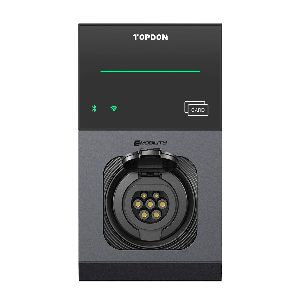 Topdon Europe EU UK Stock Pulseq AC PRO 7kw 11kw 22kw Ocpp 16A 32A Single 3 Phase Level2 Fast Electric Car Charging Station Smart Wall Mounted Type 2 EV Charger