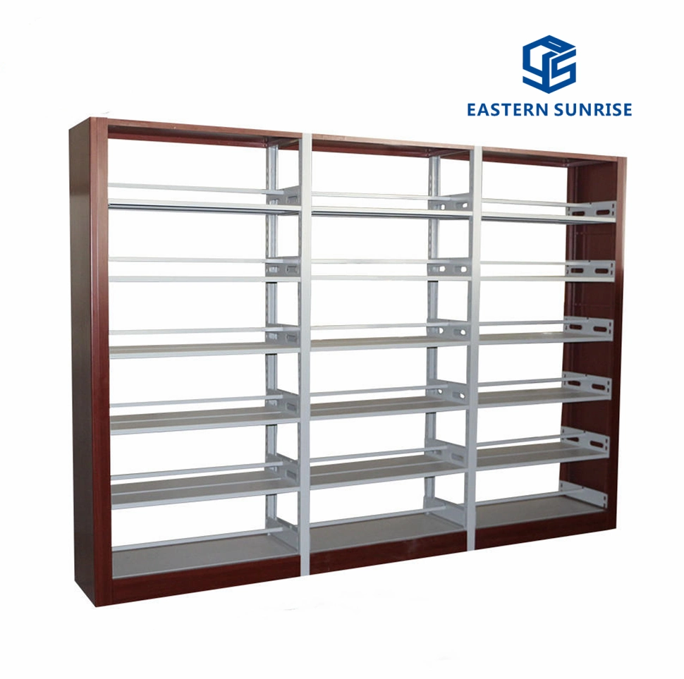 Factory Best Price High quality/High cost performance  Library Furniture Steel-Wood Bookshelf