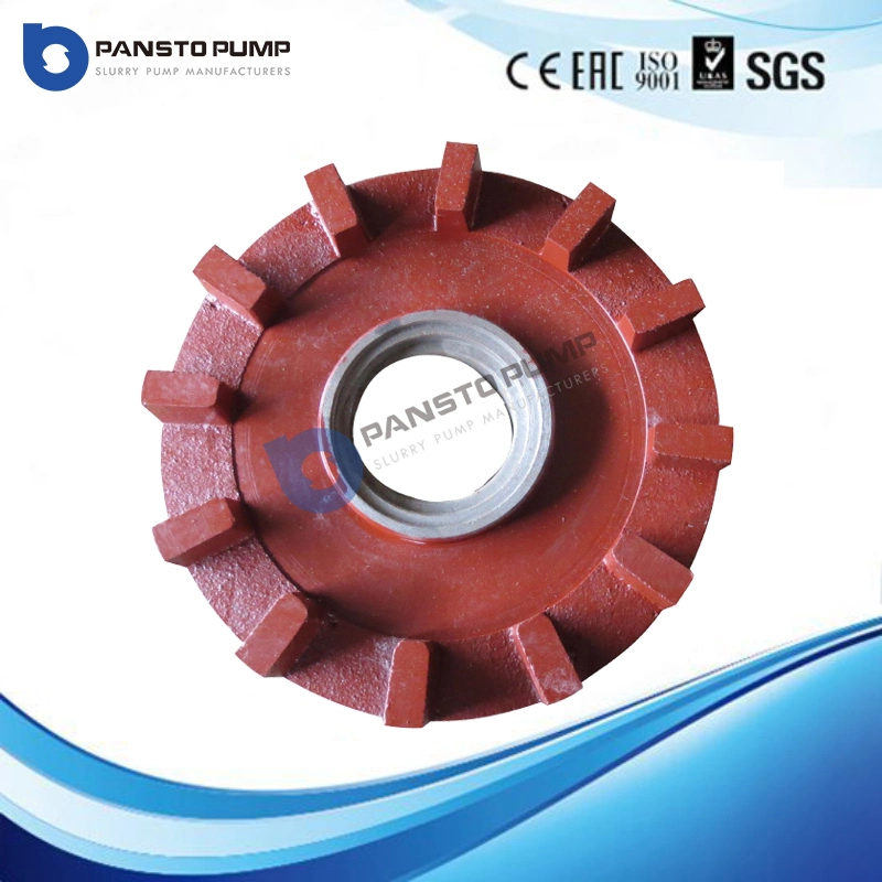 Semi-Open Impeller Rubber-Lined Interchangeable Impeller of Slurry Pump