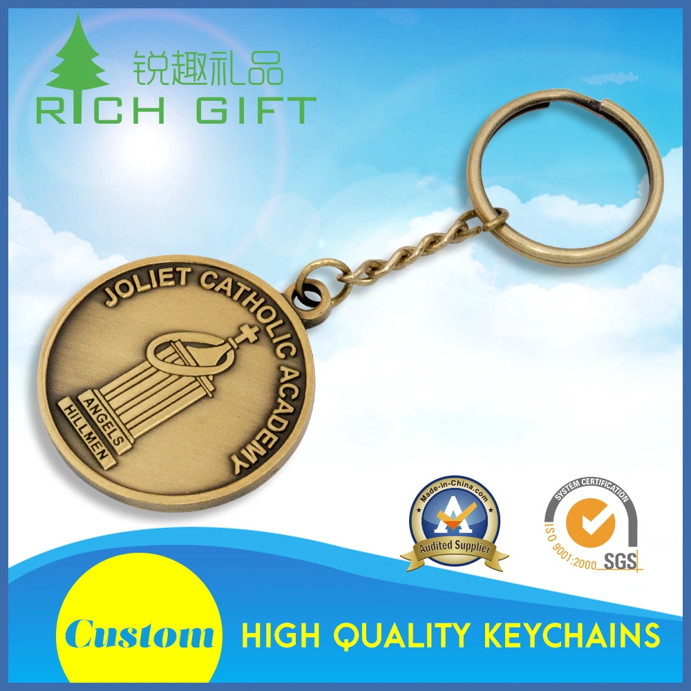 Cheap Wholesale/Supplier Custom Metal Gold Plated Car Parts License Number Plate Keychain for Decoration