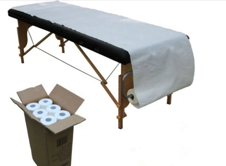 Factory Price 80*180cm 80*200cm Packing Non Woven Fabric PP/SMS Medical Bed Sheet Roll Cover