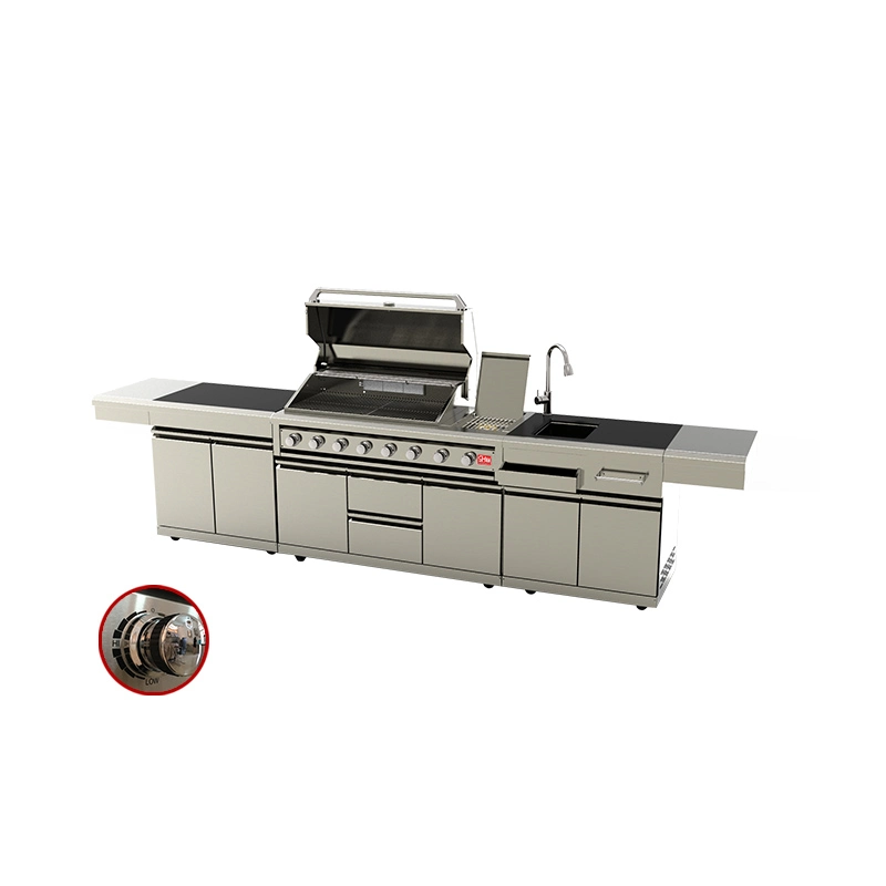 OEM ODM inoxidable exterior barbacoa Barbacoa Cocina Modular kitchen cabinet