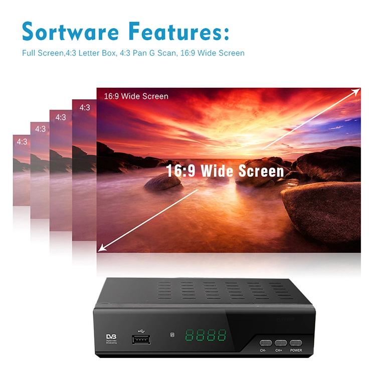 Mini-HD H. 265 DVB-T2+C WiFi IPTV Set Top Box U-005