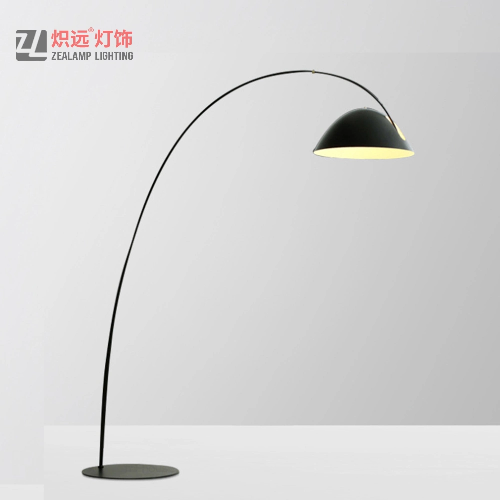 Contemporary Black Steel Floor Light Decoration