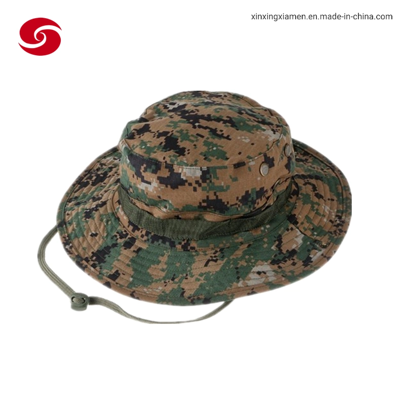 Camuflaje Woodland militar soldado del Ejército Cap Hat tapones para los hombres