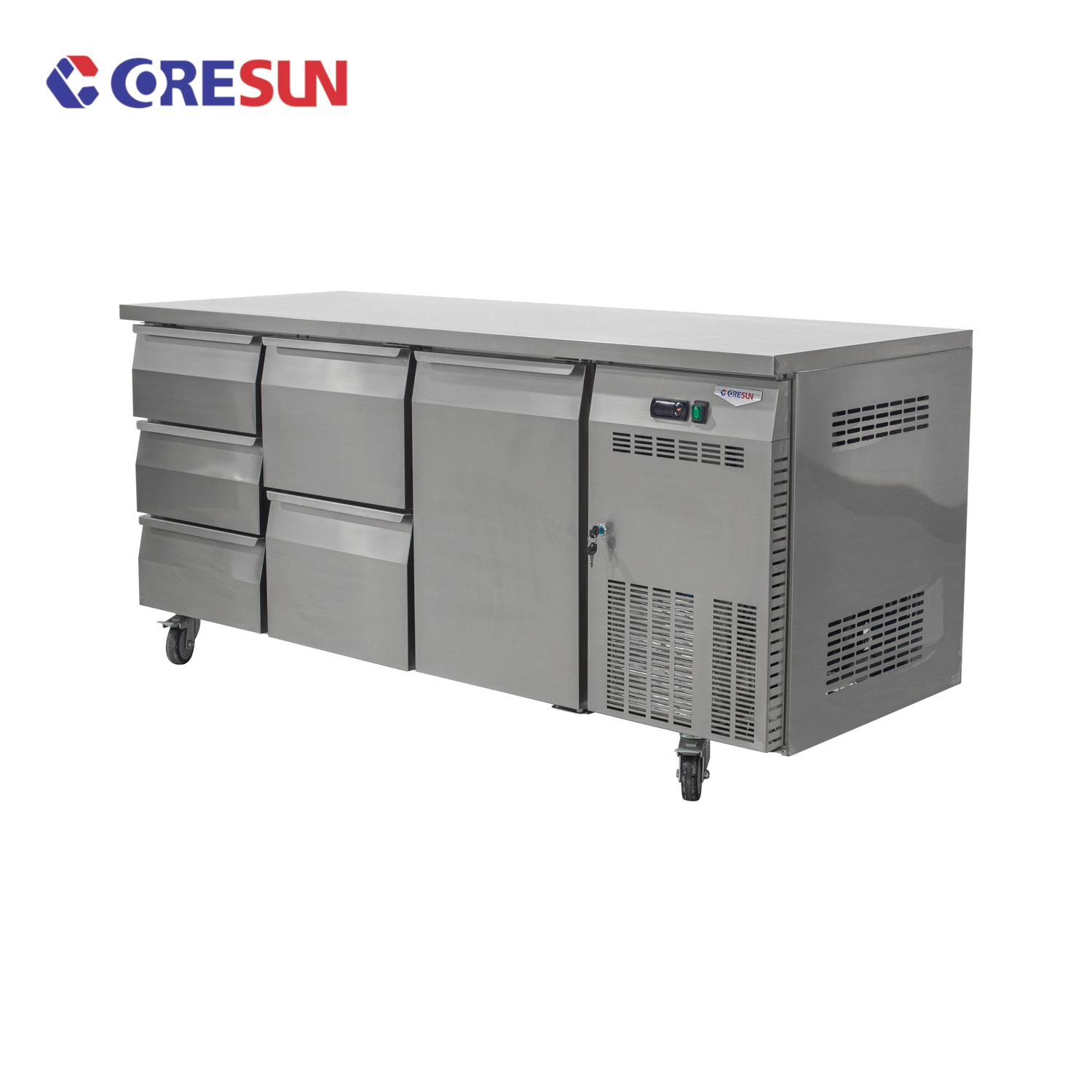 Luxury Commercial Counter Commercial Refrigerator Freezer Commercial for Kitchen Undercounter Fridge with Drawers