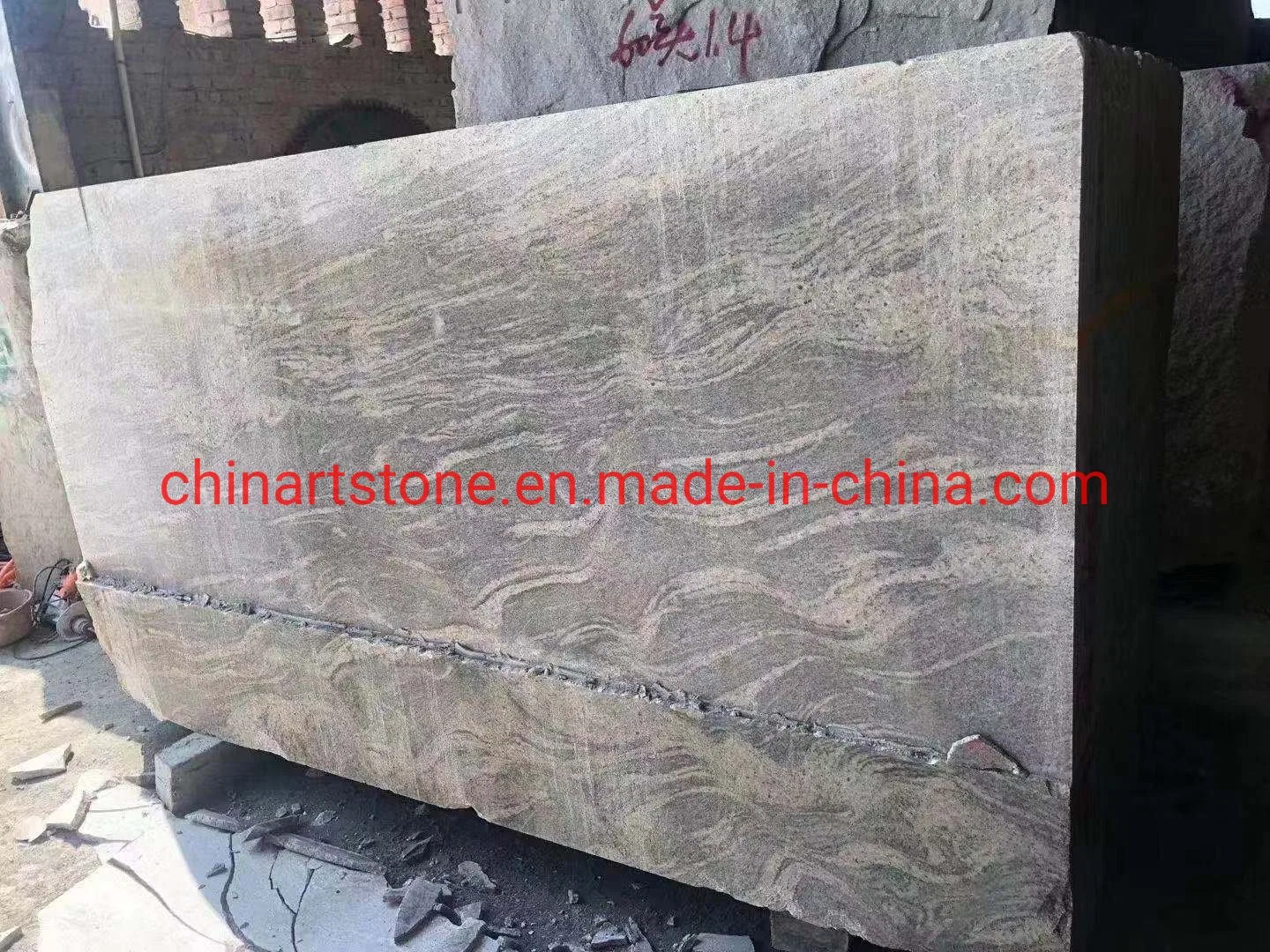 Golden Juparana Columbo granite poli pour mur et de tuiles de plancher