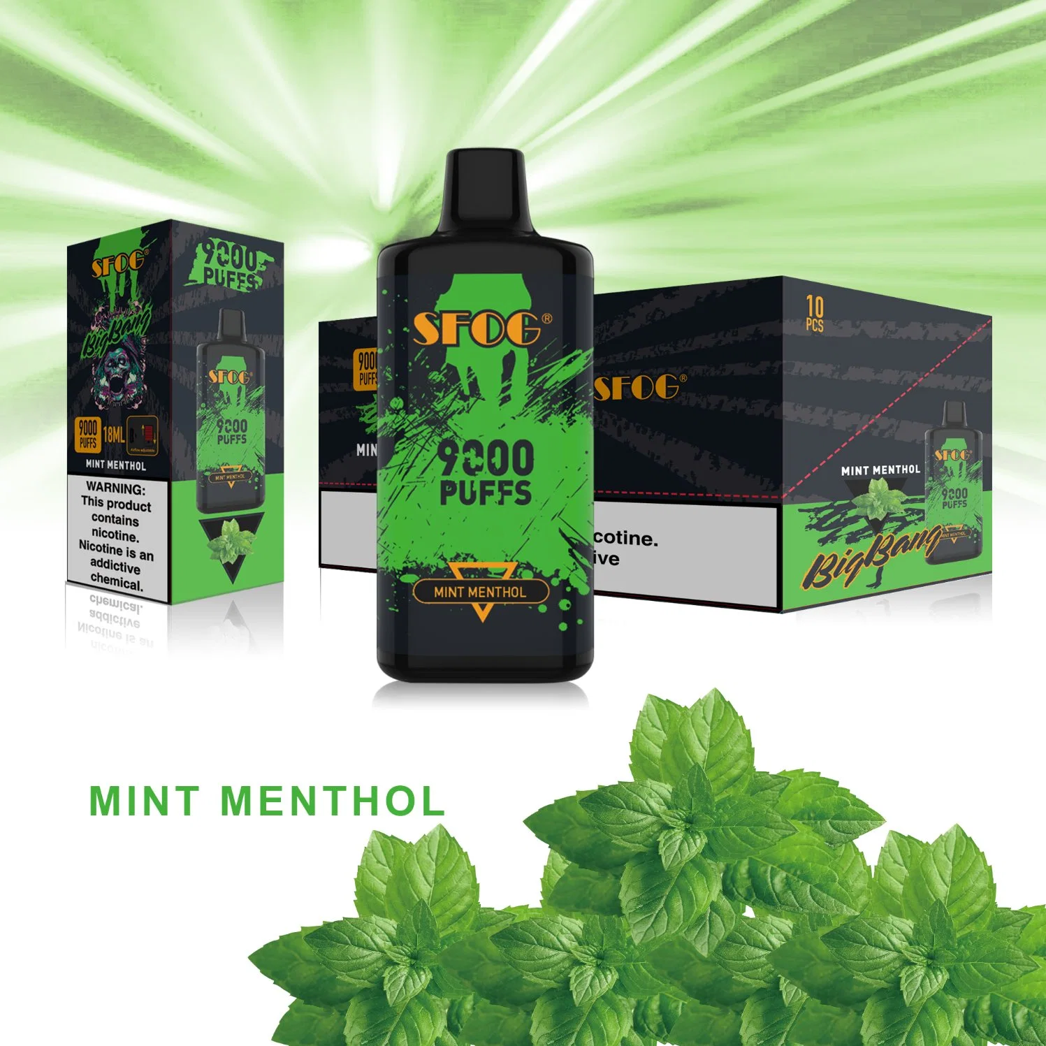 Private Label 9000 Puffs Einweg Vape Box E Saft Zigarette Pod-Stift Für Verdampfer