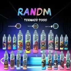 Fumot Original Mesh Coil RGB Glowing Randm Tornado 7000 Puffs Disposable/Chargeable Vape Pen