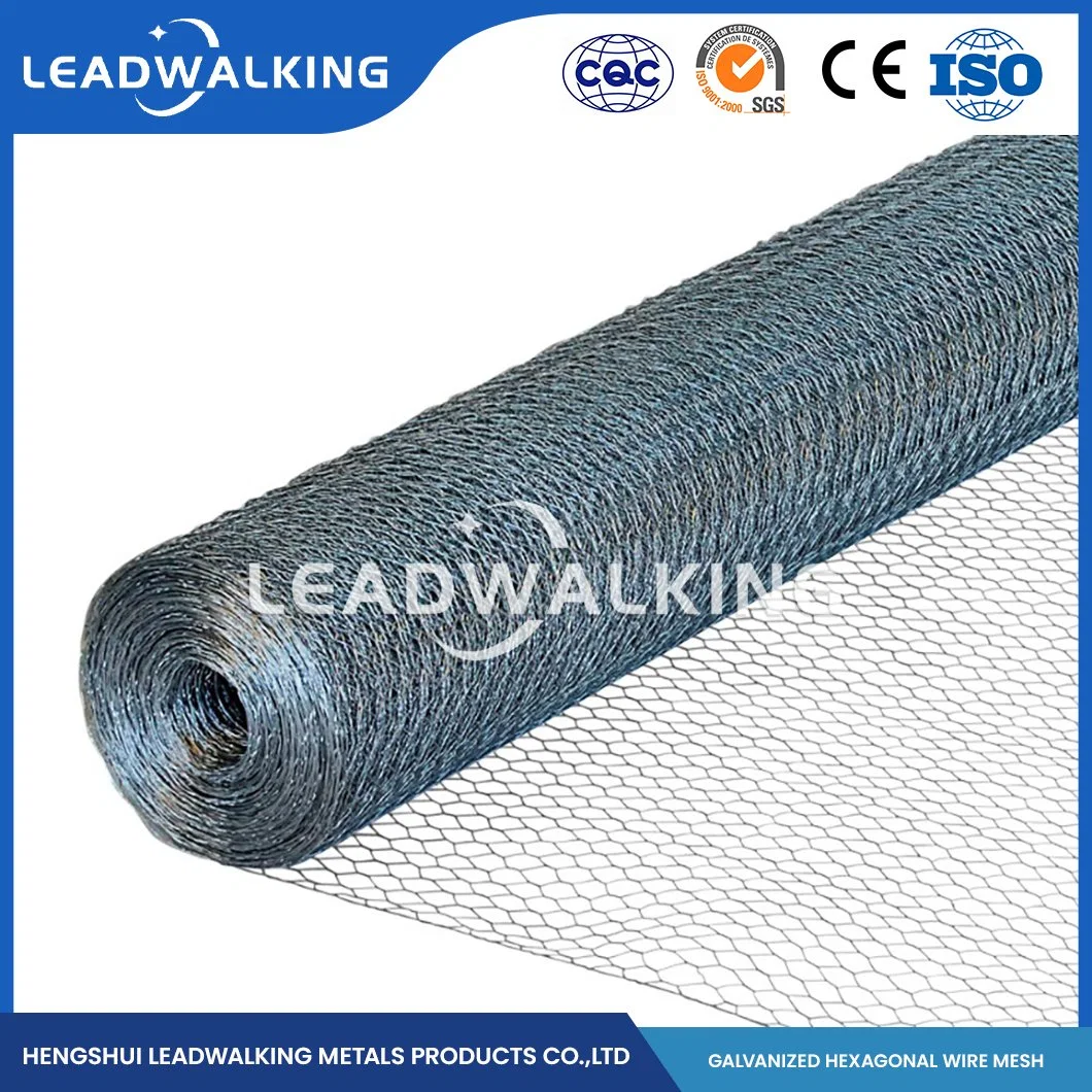 Leadwalking China Square Hole Chicken Wire Manufacturers Mild Steel Wire Material 3/8 Inch Mesh Iron Wire Hexagonal Mesh