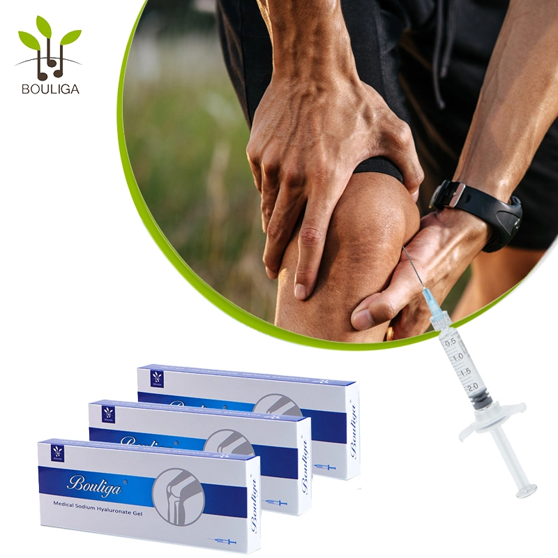 No Cross Linked Sodio Hyaluronate Fabricantes ha Hyaluronic Acid Gel Inyección de articulación de rodilla para la osteoartritis de rodilla