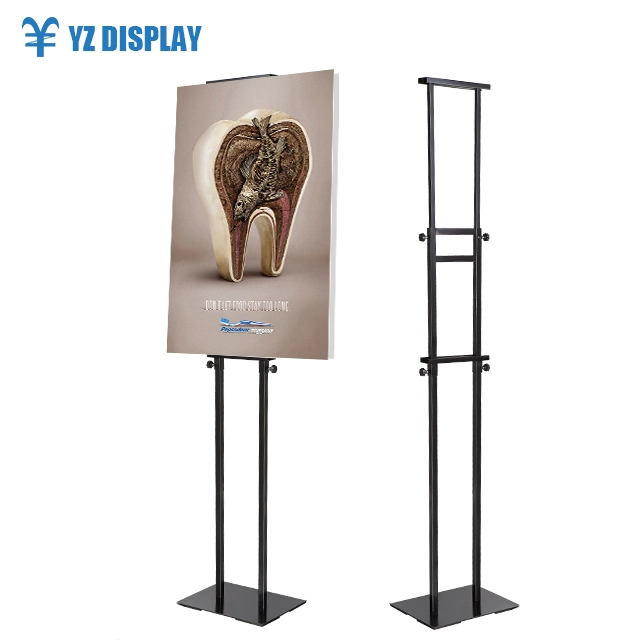 Hot Selling Adjustable Poster Hanging Metal Frame Kt Board Display Stand for Advertising