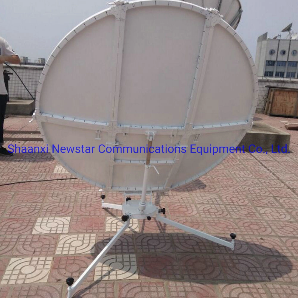 1.2m Manual Flyaway Ku Band Aluminum Panels Satellite Dish Antenna